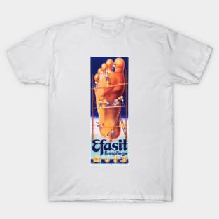 EFASIT Fusspflege Foot Cream Lotion Pedicure Vintage Cosmetics Advertisement T-Shirt